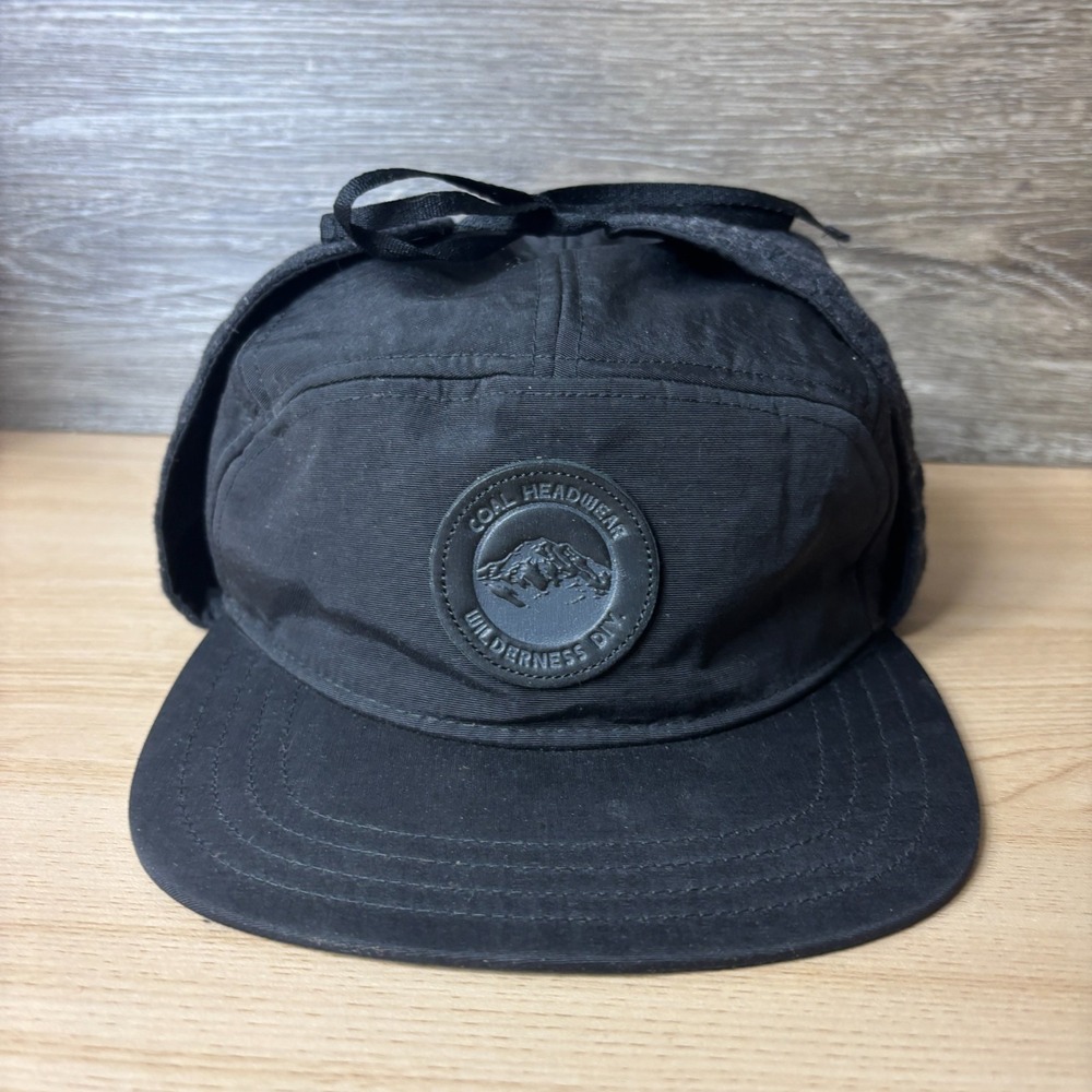 Coal Headwear Hat Cap Mens Medium Black Flip Down Trapper Winter Outdoors